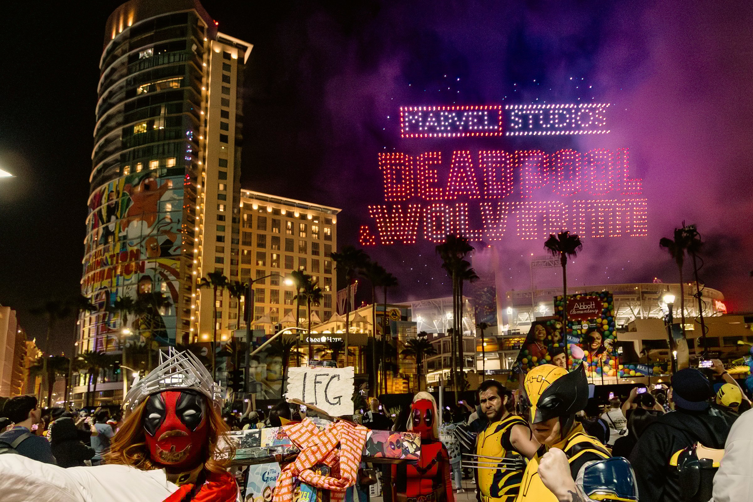 Deadpool Drone Show Hero Image 3