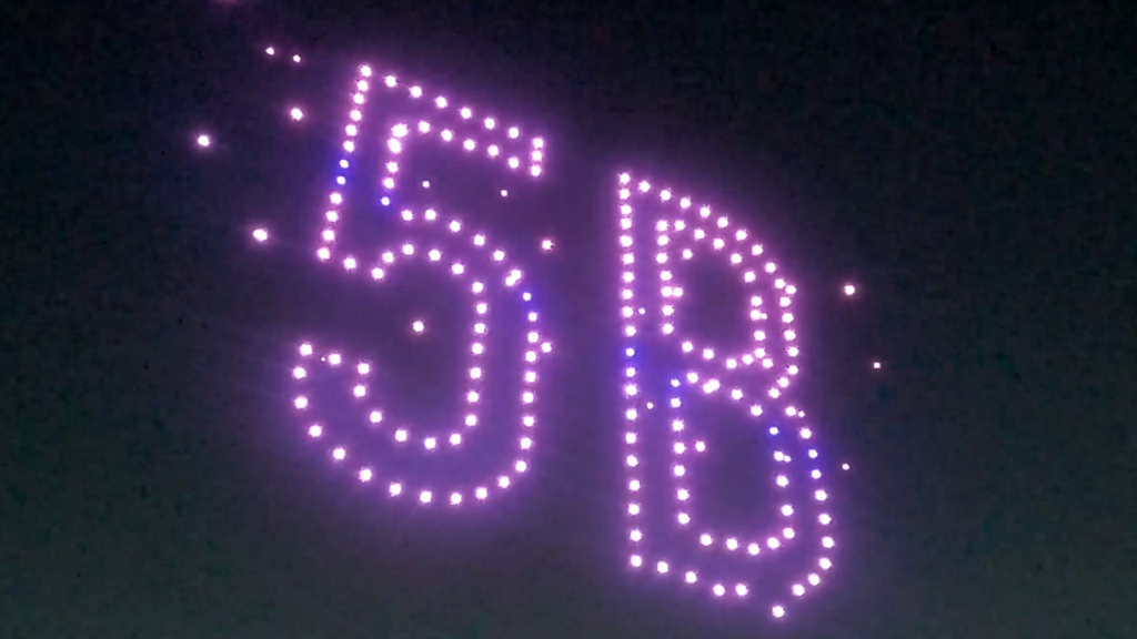 Drone Light Show over Blaine County ID