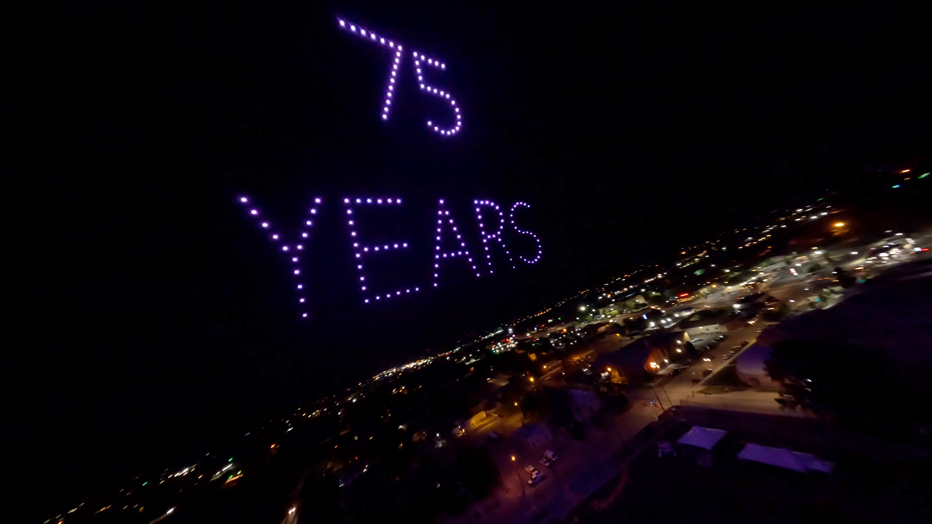 Roswell 75 year anniversary logo