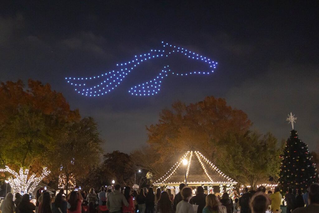 City of Irving Texas Logo made with drones