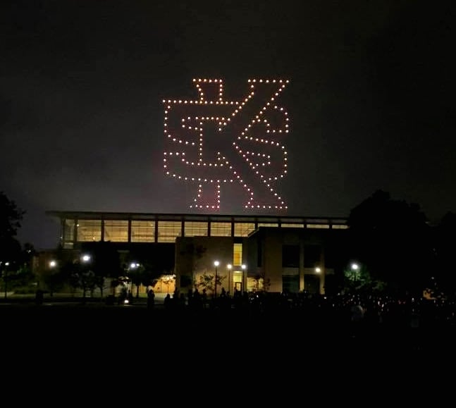 Drone Light Show University Logo
