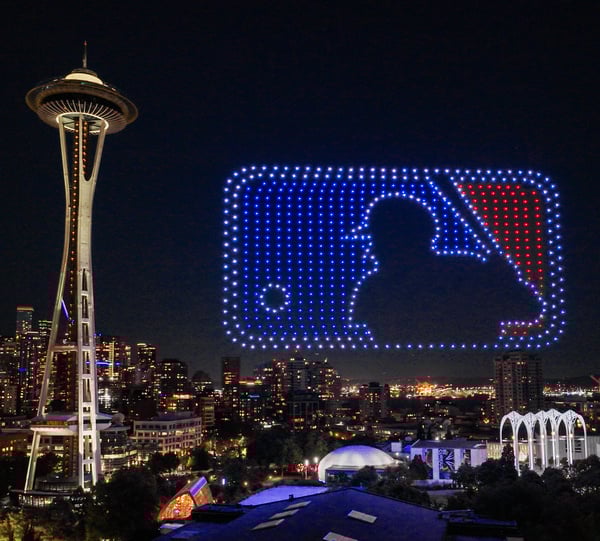 Major League Baseball Logo Seattle Space Needle