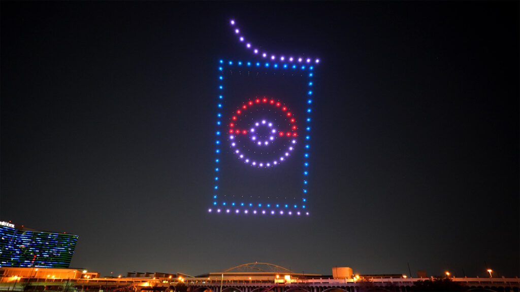 Pokemon Card Pack Opening Drone Light Show