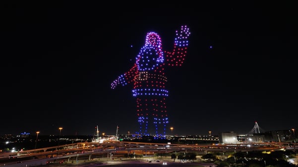 Christmas drone shows in Texas