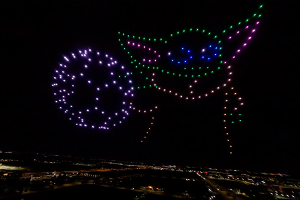 Drone show Baby Yoda