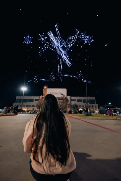 Nutcracker drone light show