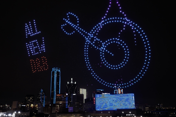 Dallas Dave and Buster's drone show