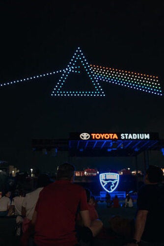 Pink Floyd Drone Light Show at FC Dallas
