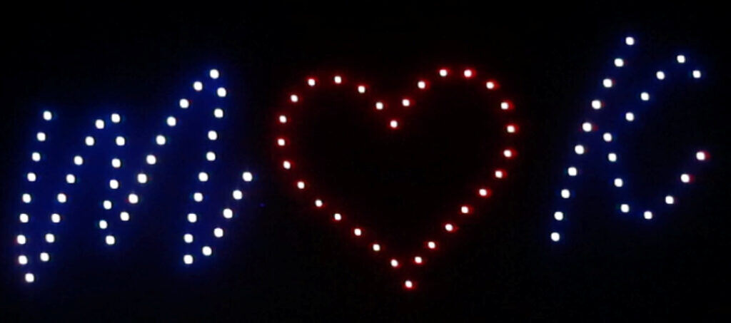 Drone Light Show Wedding Event California