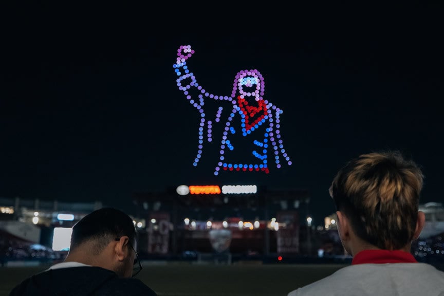FC Dallas Drone Light Show