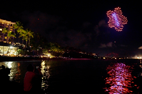 Kahala resort drone show