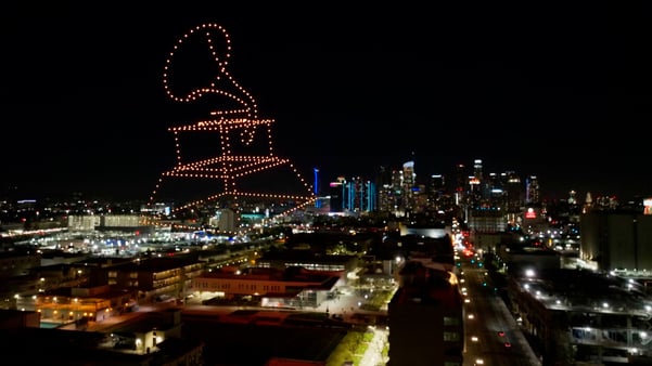 grammy drone light show