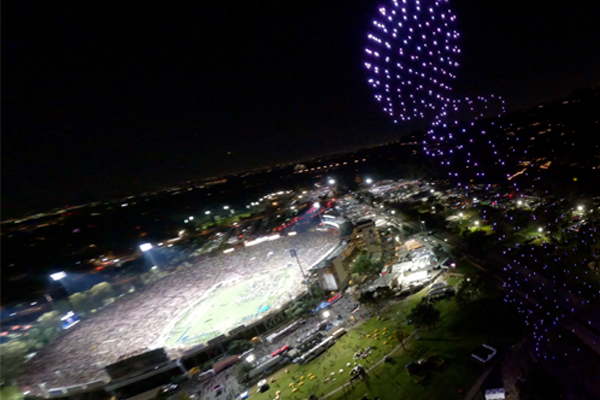 Leishman Trophy created with 450 drones