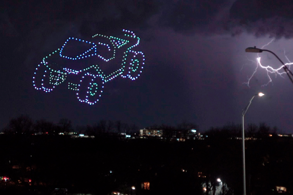drone show for Halo the Series