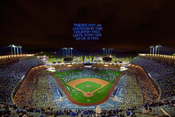 Jackie Robinson quote with drones