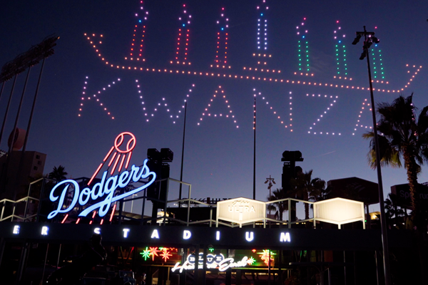 Kwanzaa drone show in Los Angeles