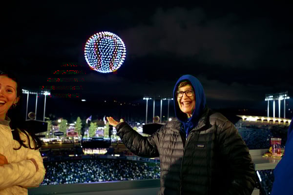 Baseball drone shows