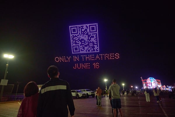 Santa Monica drone QR code