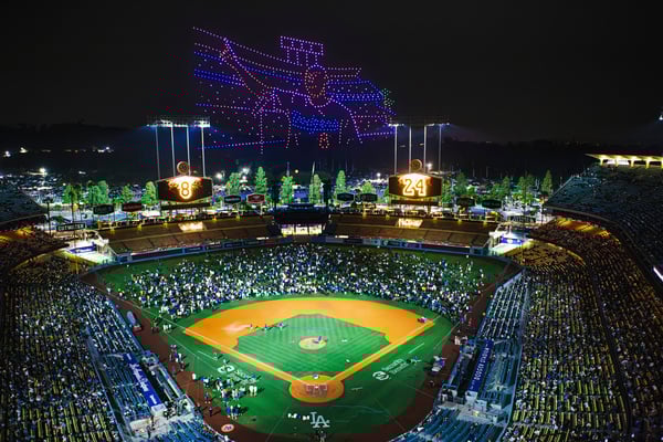 Kobe Bryant at Dodgers Stadium