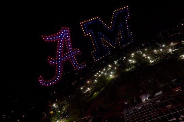 Alabama vs. Michigan drone show