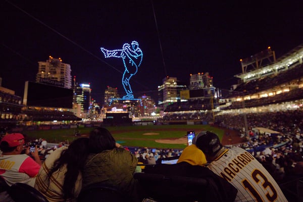 Petco Park MLB drone show