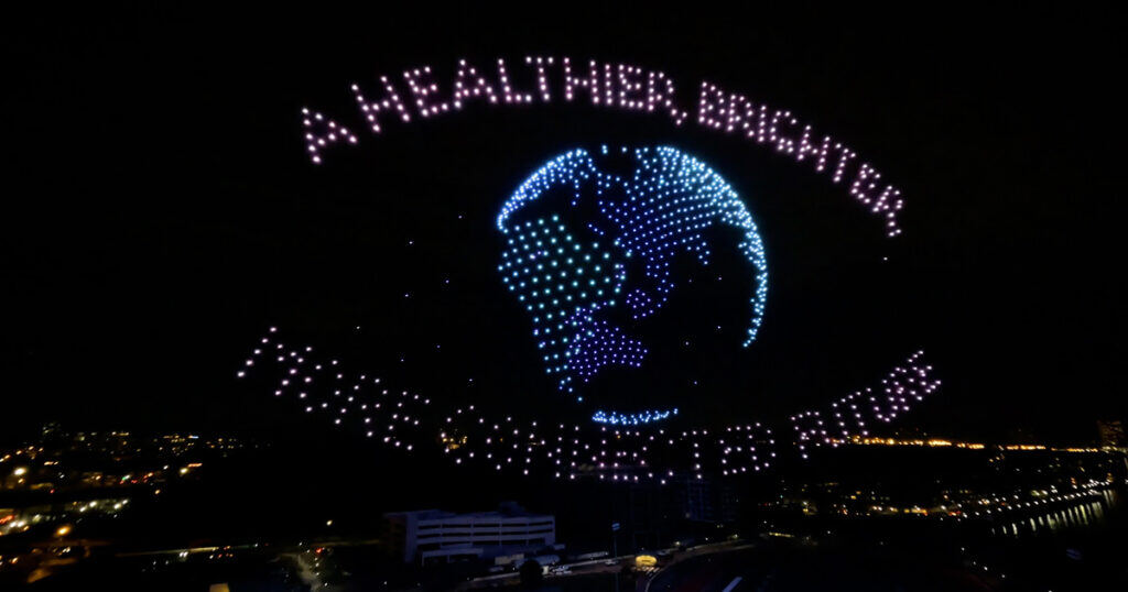 Drone show in New Jersey for General Electric