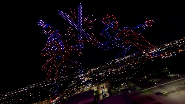 Drone show battle