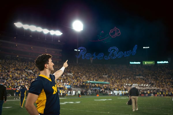 Michigan Wolverines drone show