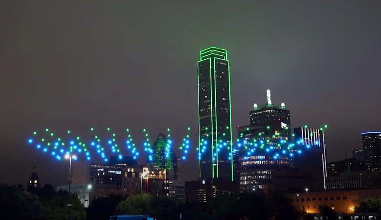 Christmas Drone Light Show