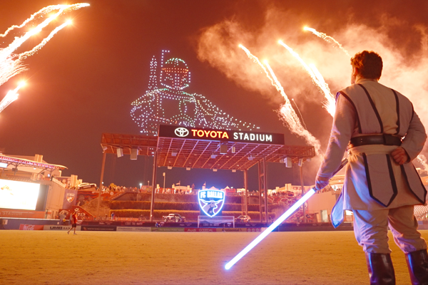 Drone show for Star Wars