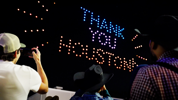 Thank you Houston in drones