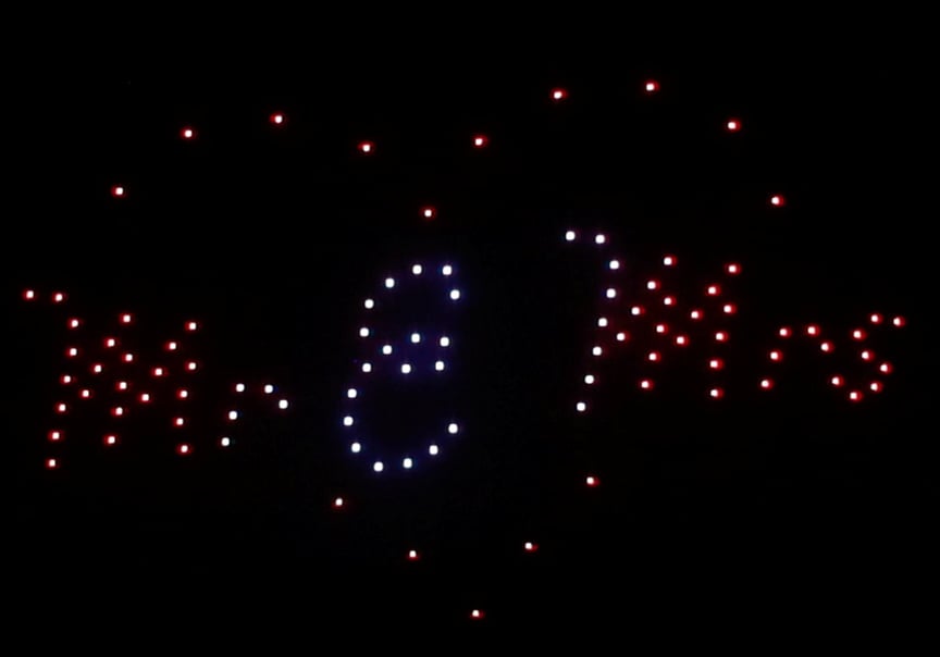 Wedding Drone Light Show After Event California