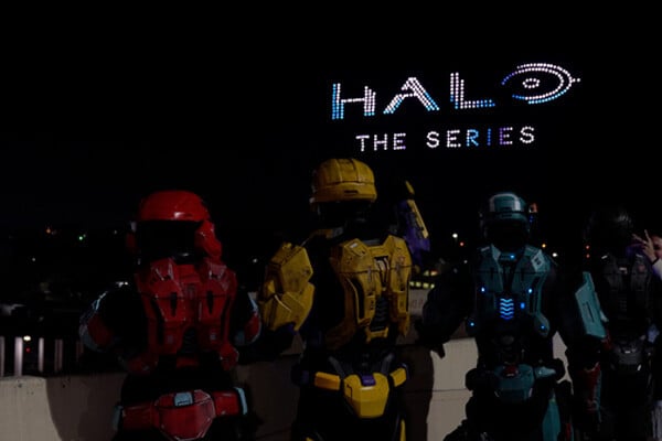 drone-show-paramount-halo-tv-series-austin