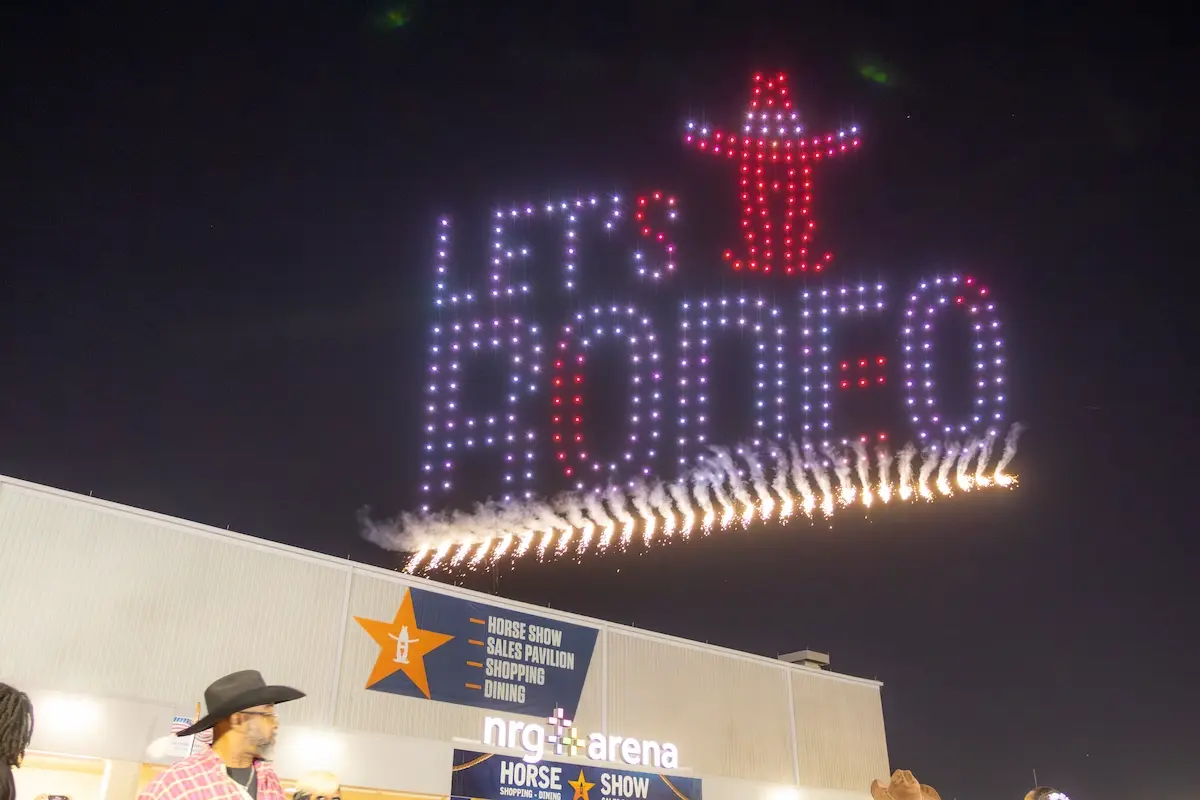 Houston Livestock Show and Rodeo drone light show