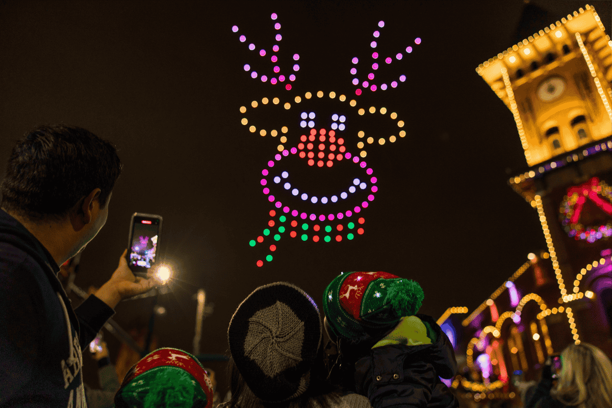 Holidays Reindeer Sky Elements Dallas