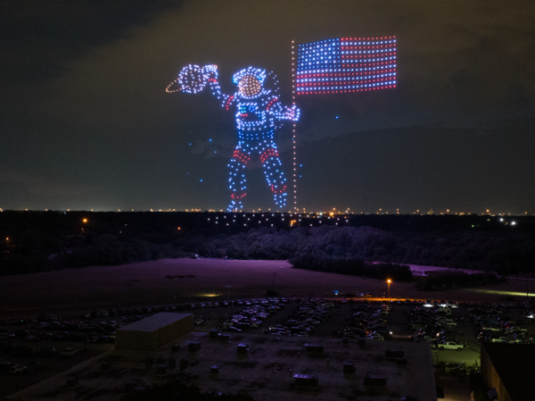 Guinness World Record Drone Show Over North Richland Hills, TX