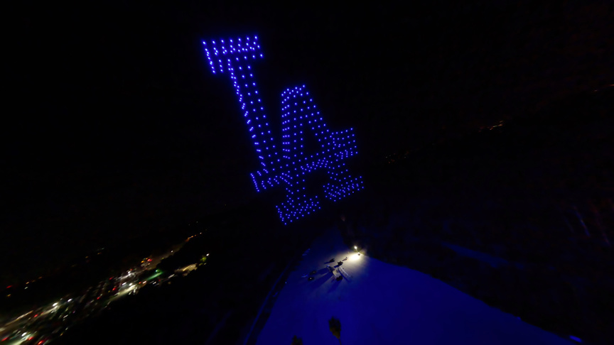 Los Angeles Dodgers Drone Light Show