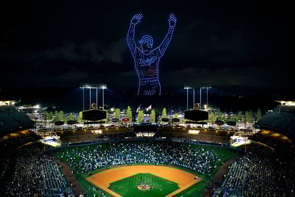 MLB Opening Week Kicks Off with an Electric 1000-Drone Show