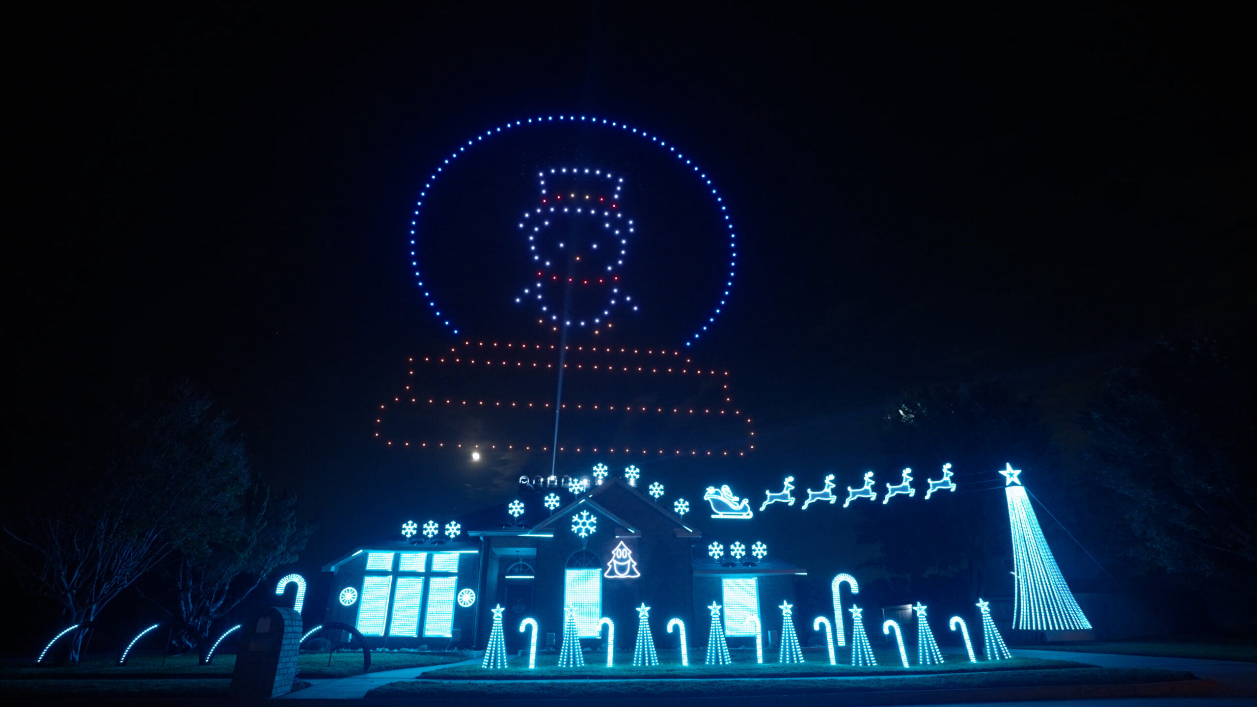 Sky Elements Wins Big on ABC’s The Great Christmas Light Fight With The Show’s First Ever Drone Show!