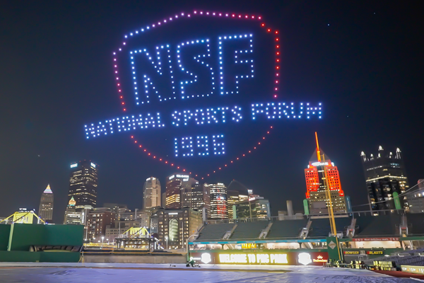 400 Drones Took Flight Over The Steel City, Adding a Touch of Magic to The National Sports Forum