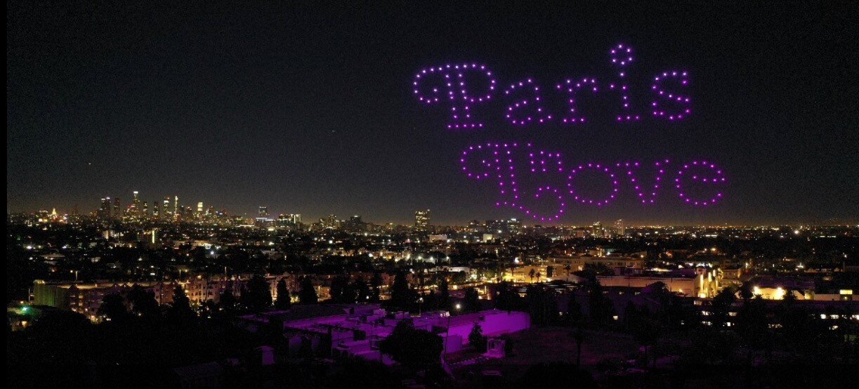 Paris in Love Drone Light Show – Hollywood