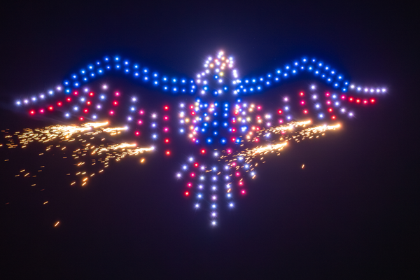 Sky Elements Puts Fireworks on Drones in the First-Ever FAA-Approved Pyro Drone Show