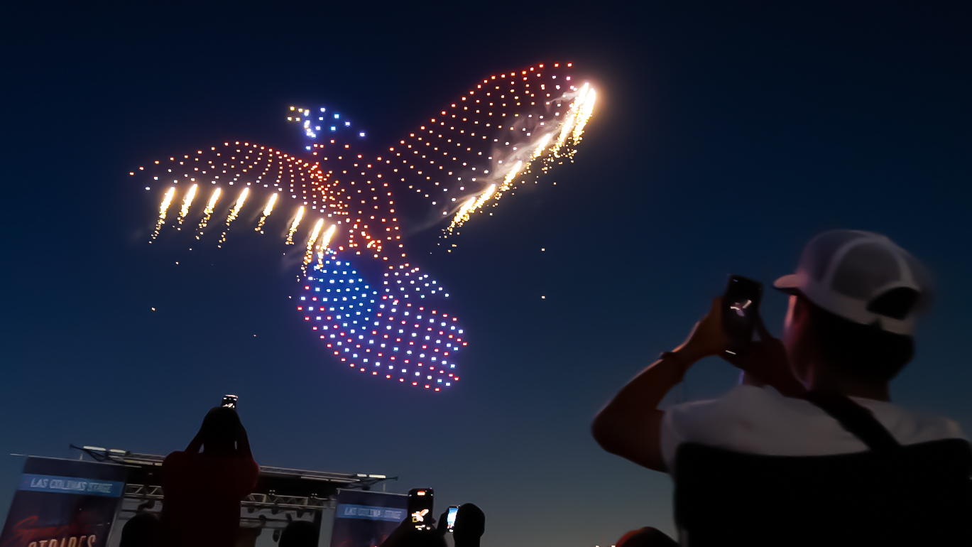 Sparks & Stripes drone light show