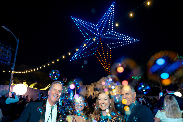 Remember the Alamo drone light show