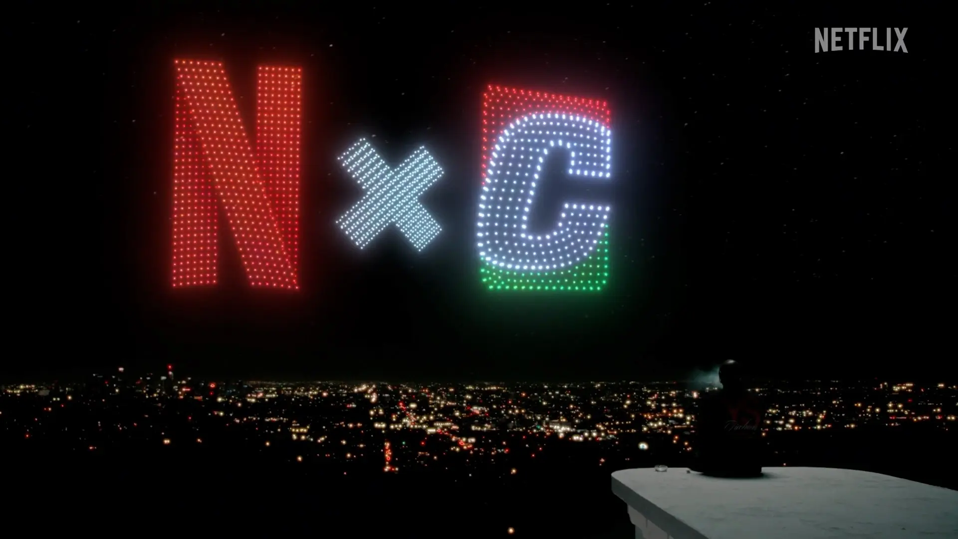 Sky Elements Lights Up LA for Dave Chappelle's Netflix Is A Joke Fest Appearance