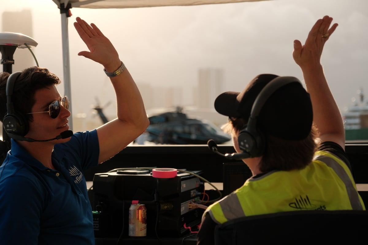 drone-show-pilots-high-five-miami