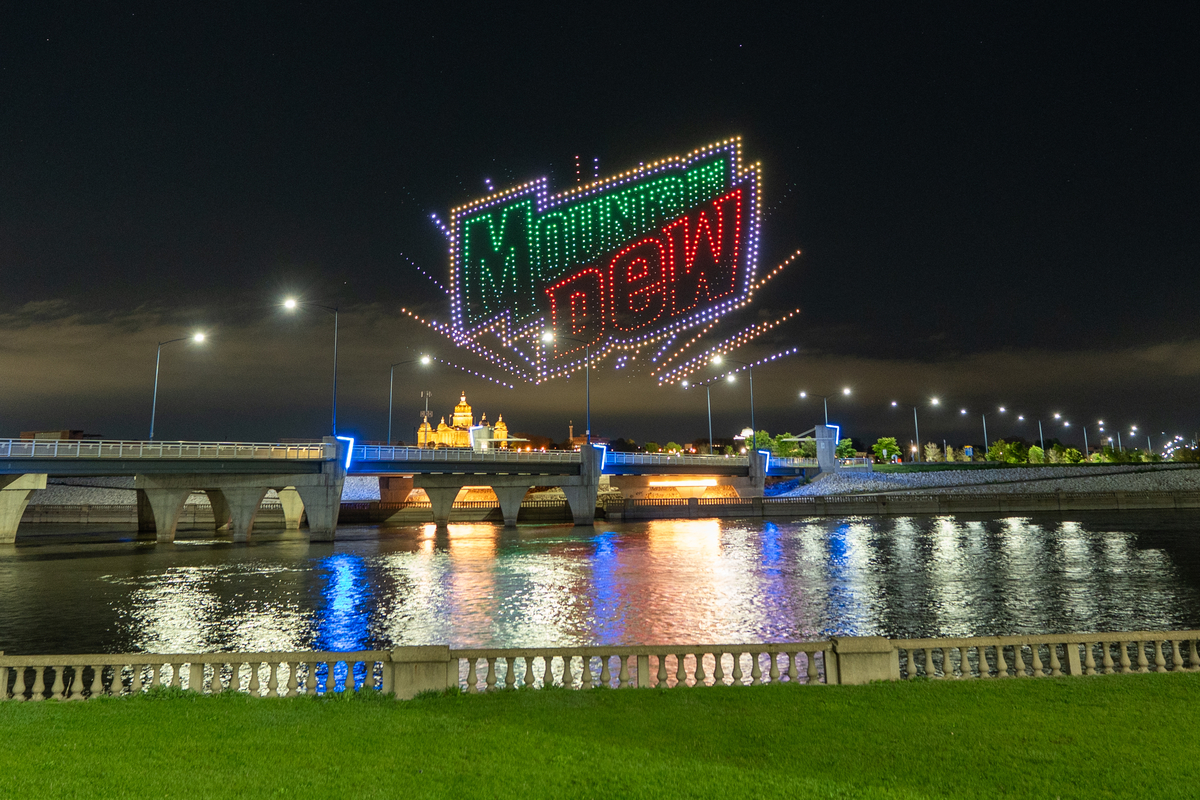 Mountain Dew drone light show