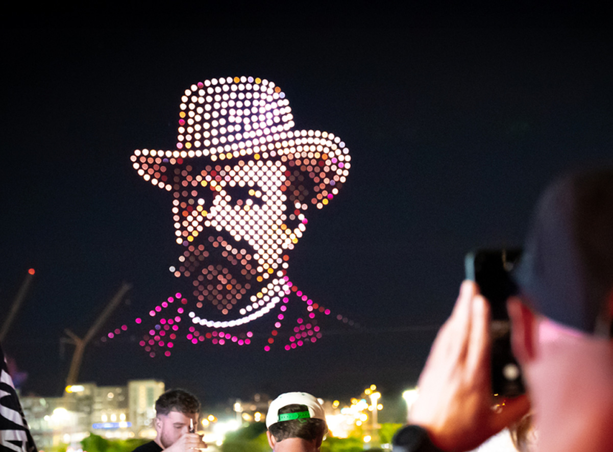 Jack Daniels on Broadway drone light show