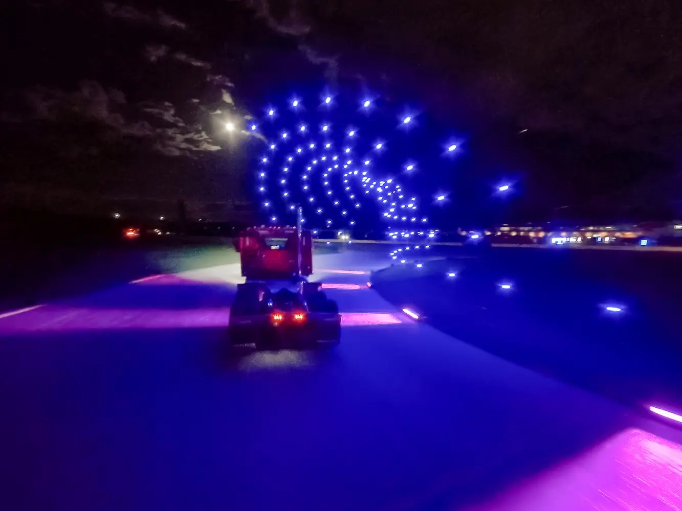 Mack Truck Launch Event drone light show