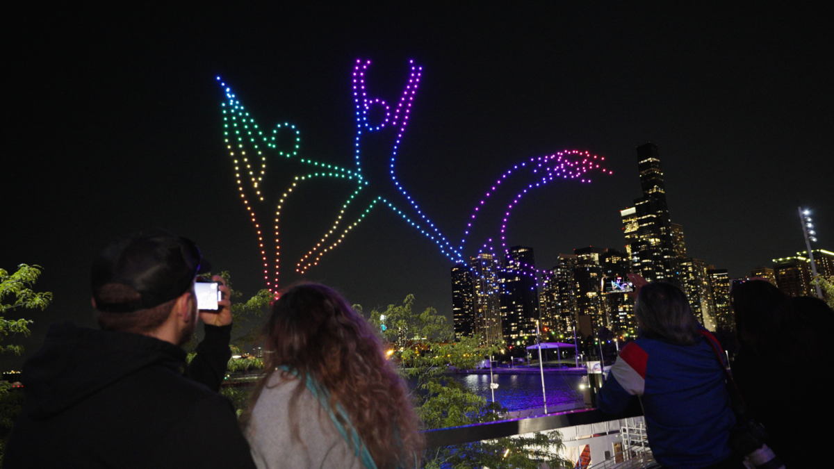 Navy Pier Gala drone light show